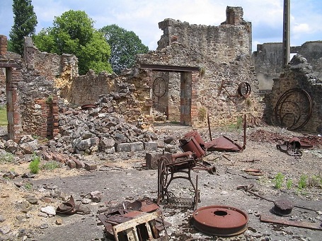 France's Oradour-sur-Glane remains destroyed by the effects of World War II.